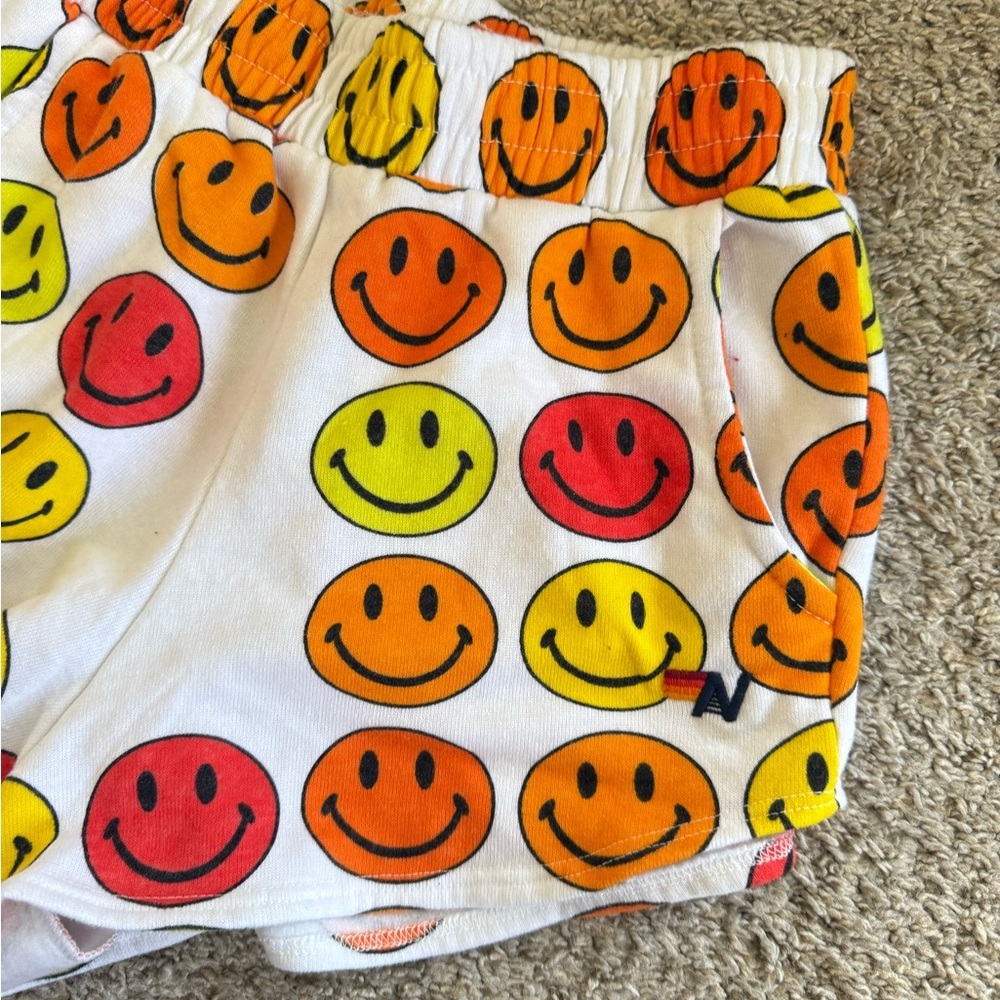 Aviator Nation SMILEY BINGO LOUNGER SHORT - WHITE - Picture 3 of 7
